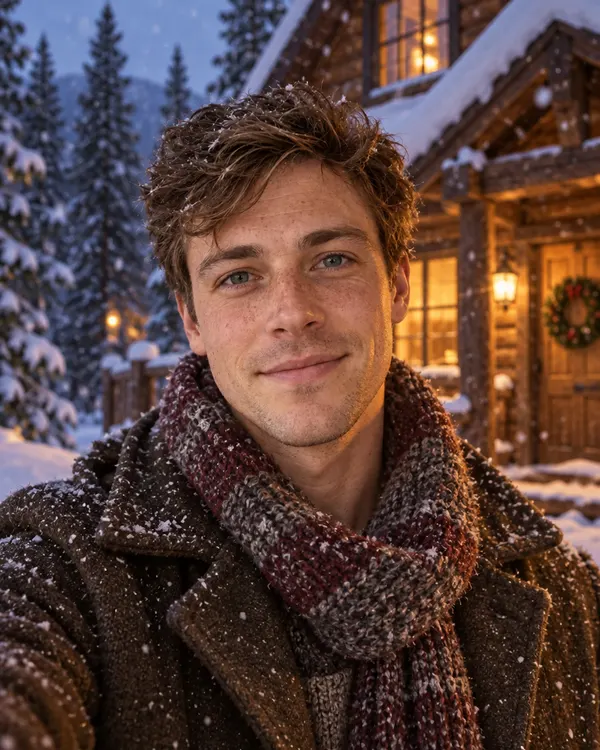 Snowy Cabin